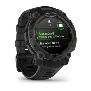 Instinct® 3 – 45 mm, AMOLED, Svart med Svart Rem – Garmin