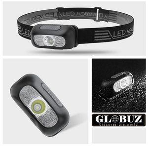 Globuz - Astro pannlampa med rött & vitt ljus.