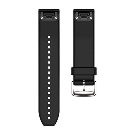 QuickFit® 22 Klockarmband Svart/Silver Silikon – Garmin