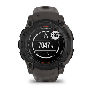 Instinct® E – 40 mm, Svart med Charcoal rem – Garmin