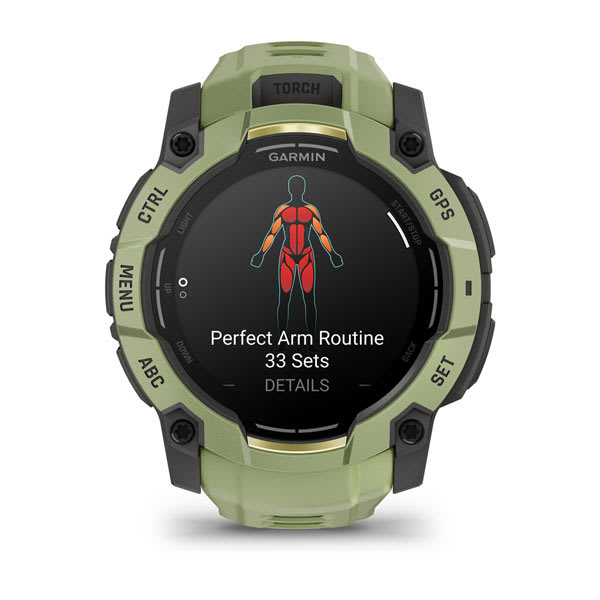 Instinct® 3 – 50 mm, AMOLED, Fern Green med Fern Green-rem – Garmin