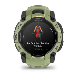 Instinct® 3 – 50 mm, AMOLED, Fern Green med Fern Green-rem – Garmin