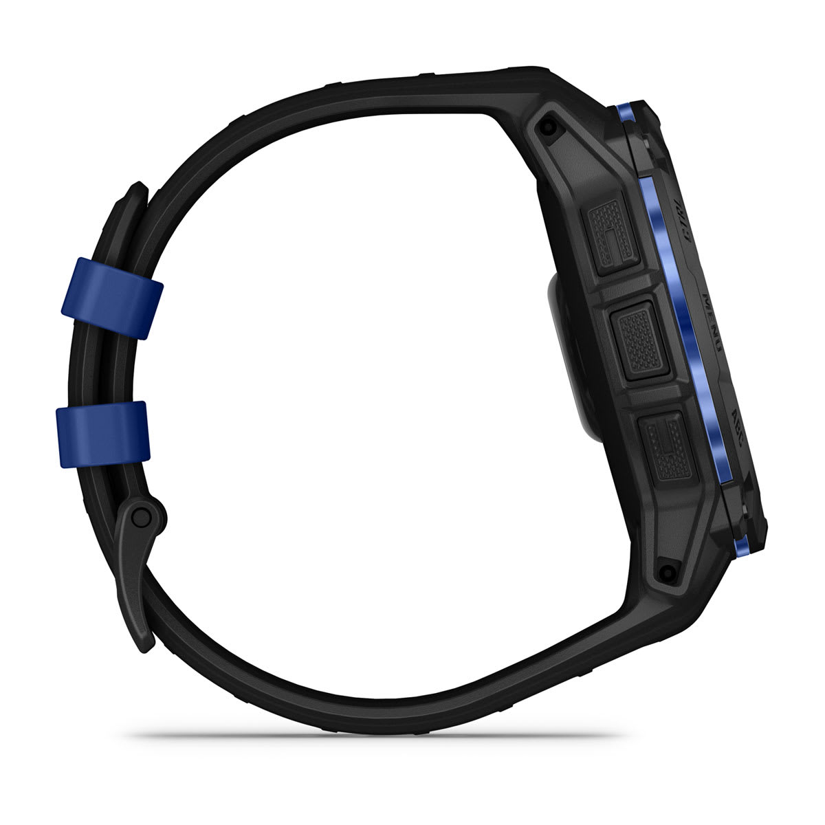 Instinct® 3 – 50 mm, AMOLED, Svart med Svart/Bolt Blue rem – Garmin