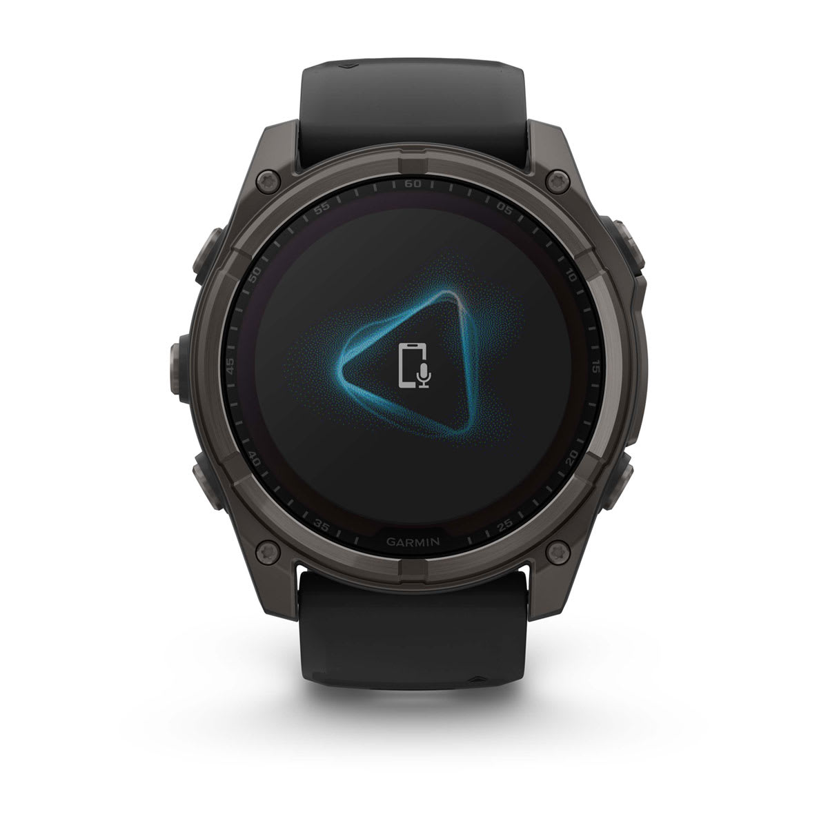fēnix® 8 – 51 mm, Solar, Sapphire, Carbon Grey DLC-titanium med Svart/Pebble Grey silikonarmband – Garmin