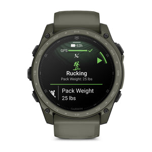tactix® 8 – 51 mm, AMOLED, Cerakote®-beläggning, Inklusive Applied Ballistics Ultralight™ Solver och Olive Cerakote®-beläggning – Garmin