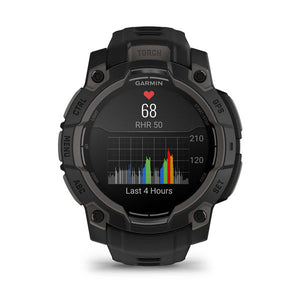 Instinct® 3 – 45 mm, AMOLED, Svart med Svart Rem – Garmin