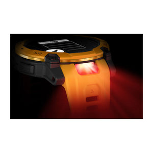 Instinct® 3 – 50 mm, Solar, Sunburst med Sunburst/Grey rem – Garmin