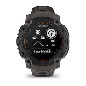 Instinct® E – 45 mm, Svart med Charcoal rem – Garmin