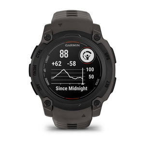 Instinct® E – 40 mm, Svart med Charcoal rem – Garmin