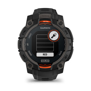 Instinct® 3 – 45 mm, Solar, Svart med Svart Rem – Garmin