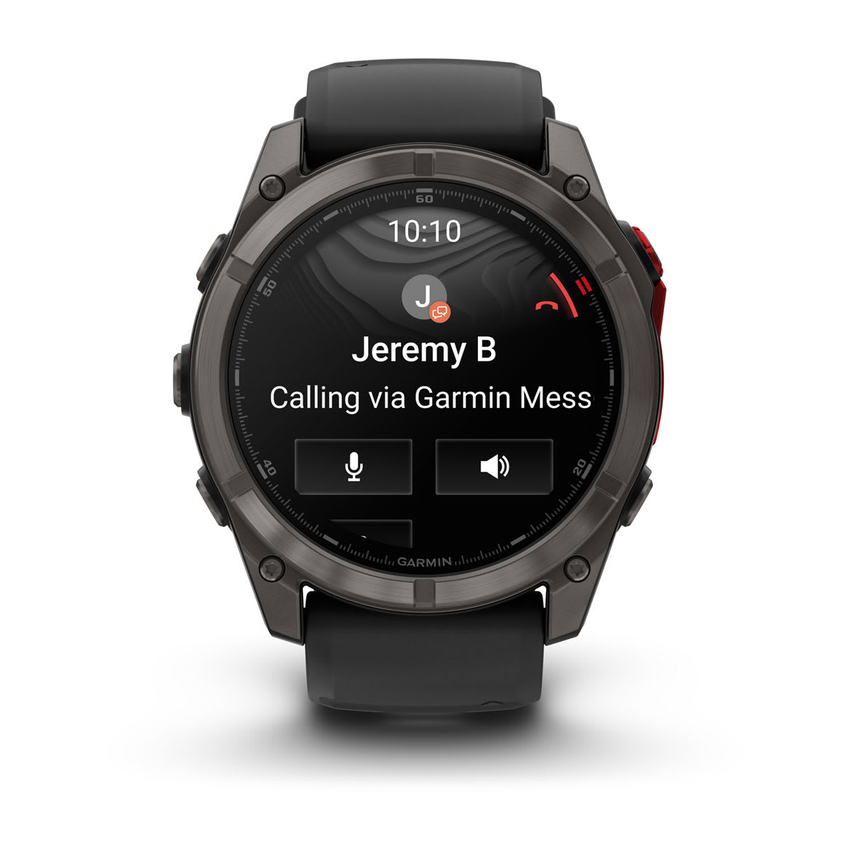 fēnix® 8 Pro – 51 mm, MicroLED, Sapphire, Carbon Grey DLC-titanium med Svart/Pebble Grey silikonarmband – Garmin