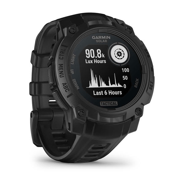 Instinct® 3 – 45 mm, Solar, Tactical Edition, Svart med Svart rem – Garmin