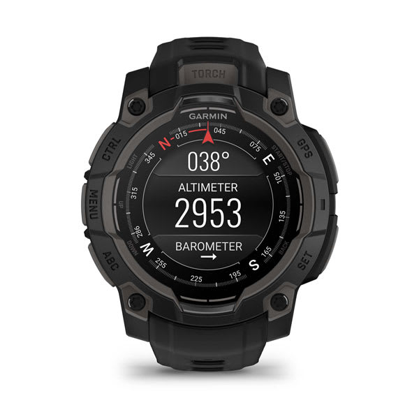 Instinct® 3 – 45 mm, AMOLED, Svart med Svart Rem – Garmin