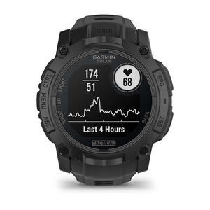 Instinct® 3 – 50 mm, Solar, Tactical Edition, Svart med Svart Rem – Garmin