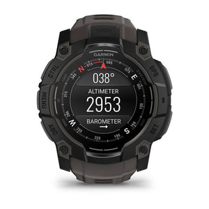 Instinct® 3 – 50 mm, AMOLED, Svart med Charcoal rem – Garmin