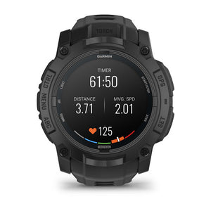 Instinct® 3 – 50 mm, AMOLED, Tactical Edition, Svart med Svart Rem – Garmin