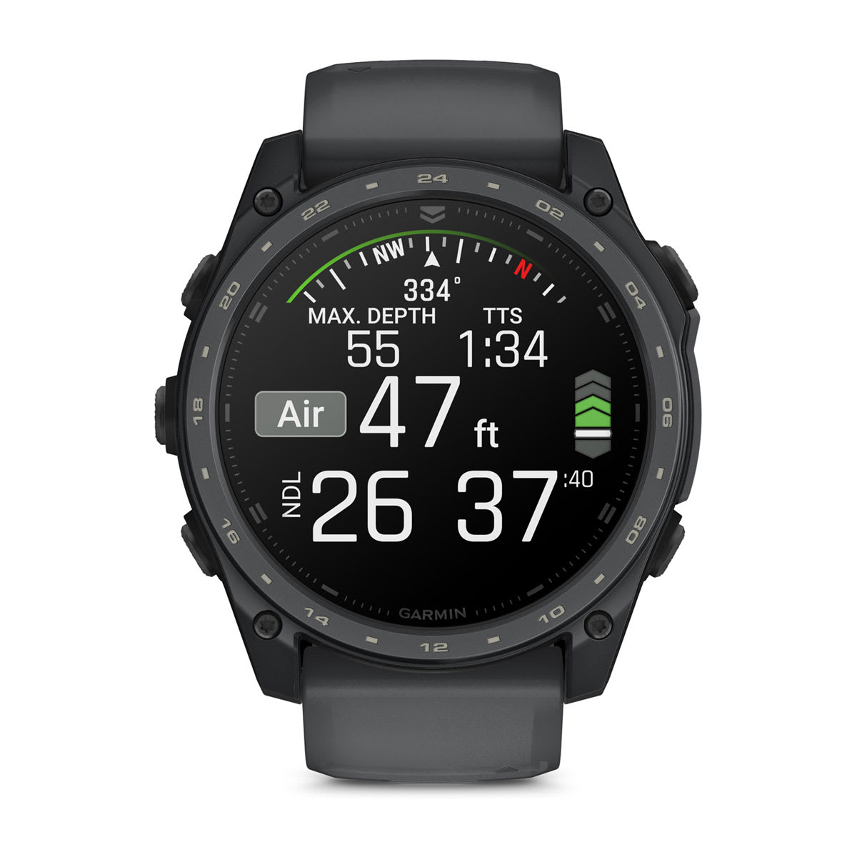 tactix® 8 – 51 mm, AMOLED, Cerakote® Beläggning, Inklusive Applied Ballistics Ultralight™ Solver och Slate Gray Cerakote® Beläggning – Garmin