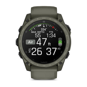 tactix® 8 – 51 mm, AMOLED, Cerakote®-beläggning, Inklusive Applied Ballistics Ultralight™ Solver och Olive Cerakote®-beläggning – Garmin