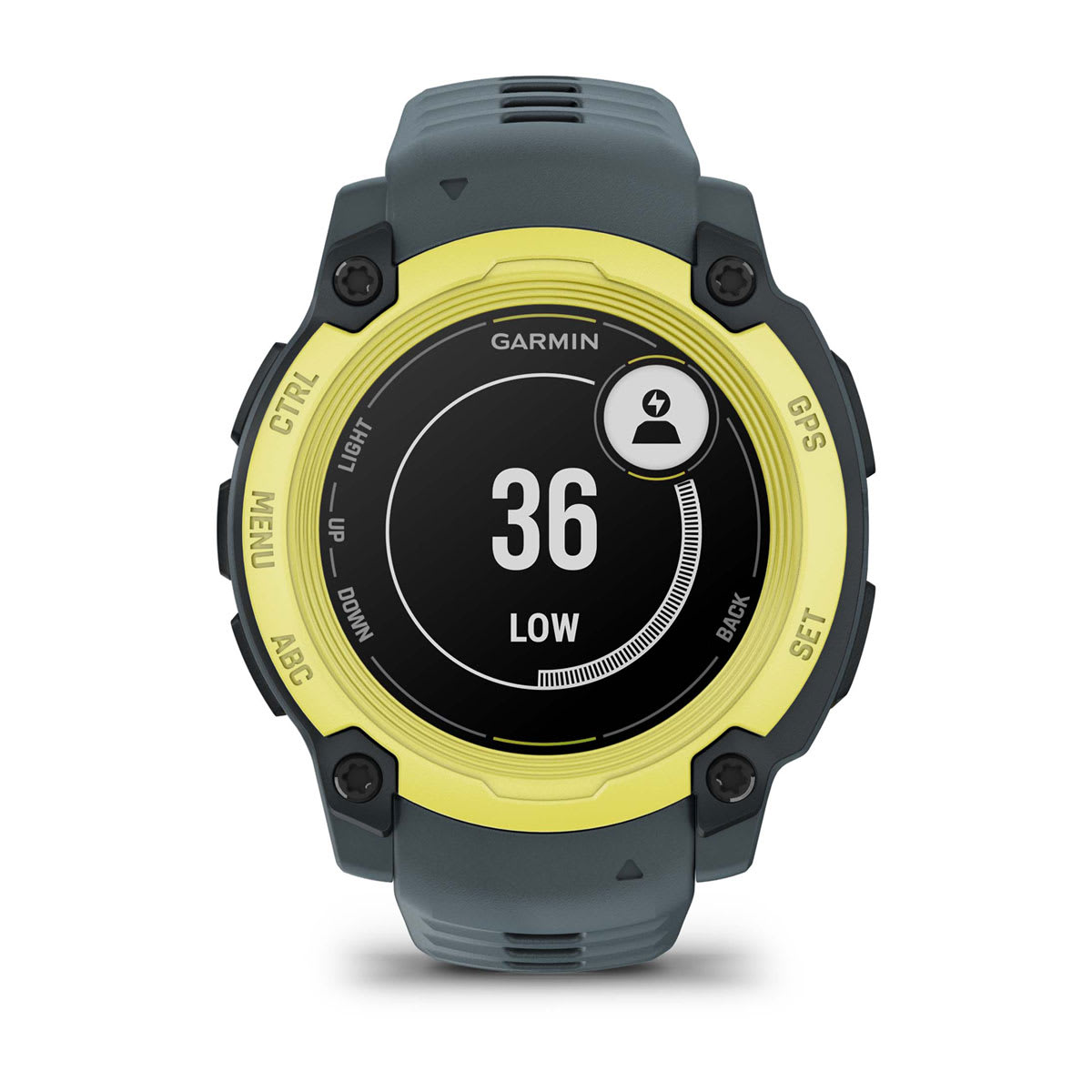 Instinct® E – 40 mm, Electric Lime med Twilight-rem – Garmin
