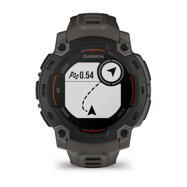 Instinct® E – 45 mm, Svart med Charcoal rem – Garmin