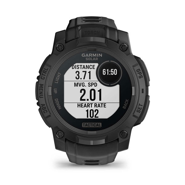 Instinct® 3 – 45 mm, Solar, Tactical Edition, Svart med Svart rem – Garmin