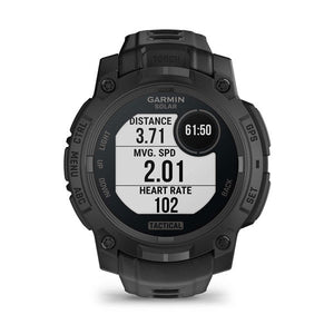 Instinct® 3 – 45 mm, Solar, Tactical Edition, Svart med Svart rem – Garmin