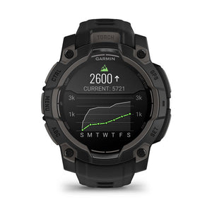 Instinct® 3 – 45 mm, AMOLED, Svart med Svart Rem – Garmin