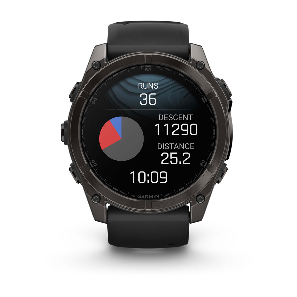 fēnix® 8 – 51 mm, AMOLED, Sapphire, Carbon Grey DLC med Svart/Pebble Grey silikonarmband – Garmin