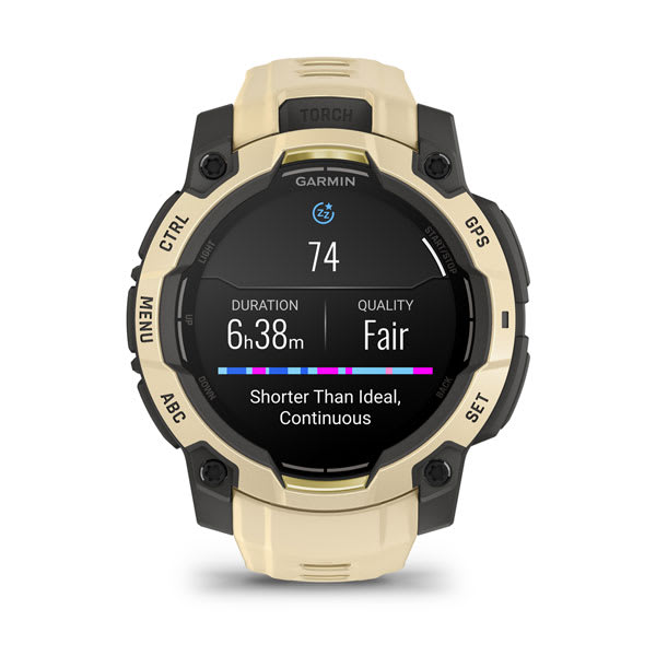 Instinct® 3 – 45 mm, AMOLED, Citrine med Citrine rem – Garmin