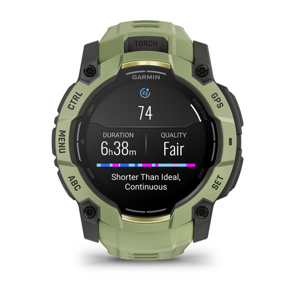 Instinct® 3 – 50 mm, AMOLED, Fern Green med Fern Green-rem – Garmin