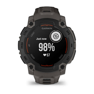 Instinct® E – 45 mm, Svart med Charcoal rem – Garmin