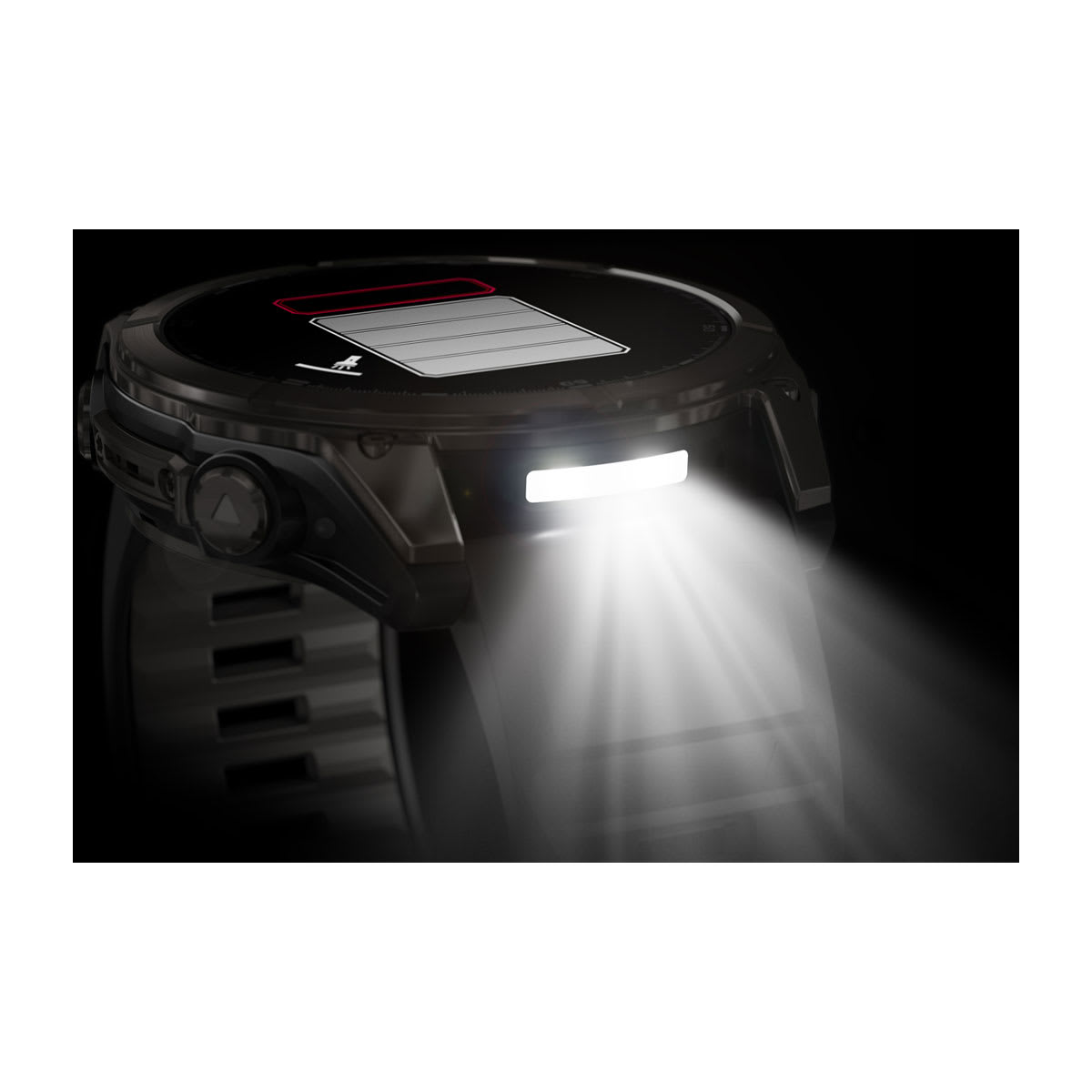 fēnix® 8 – 51 mm, AMOLED, Sapphire, Carbon Grey DLC med Svart/Pebble Grey silikonarmband – Garmin