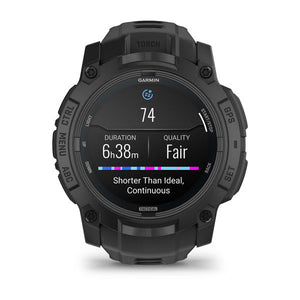 Instinct® 3 – 50 mm, AMOLED, Tactical Edition, Svart med Svart Rem – Garmin