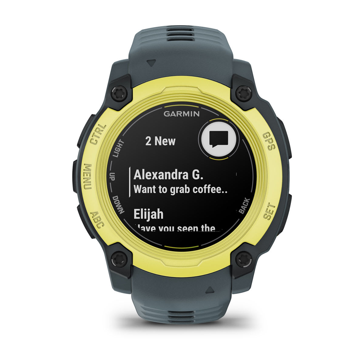Instinct® E – 40 mm, Electric Lime med Twilight-rem – Garmin