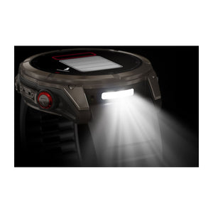 fēnix® 8 Pro – 51 mm, AMOLED, Sapphire, titan med silikonrem i Graphite/Svart – Garmin
