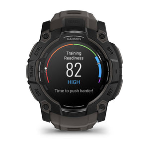 Instinct® 3 – 50 mm, AMOLED, Svart med Charcoal rem – Garmin
