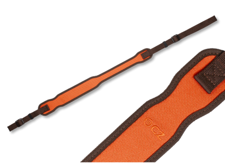 Gevärslinga i Orange nylon/gummibeläggning - CZ