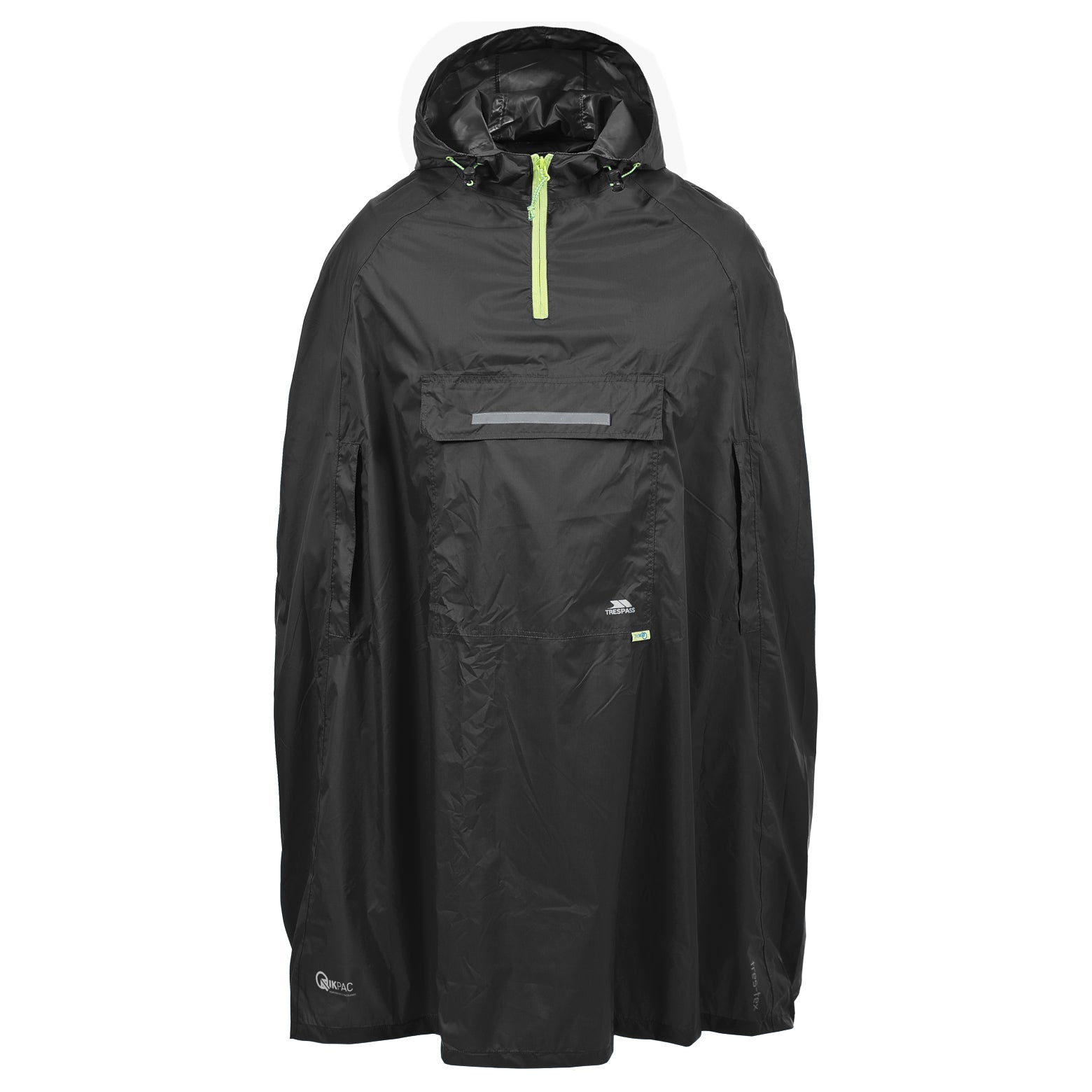 Qikpac Poncho - Black - Trespass
