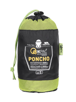 Qikpac Poncho - Black - Trespass