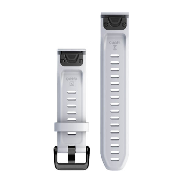 QuickFit® 20 Klockarmband Whitestone Silikon – Garmin