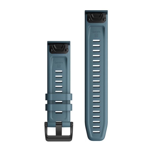 QuickFit® 22 Klockarmband Lakeside Blue Silikon – Garmin