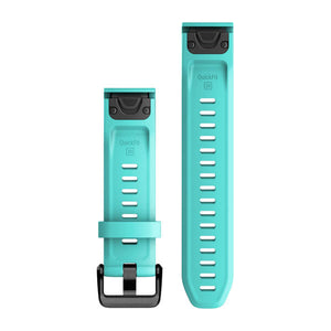 QuickFit® 20 Klockarmband Aqua Silikon – Garmin