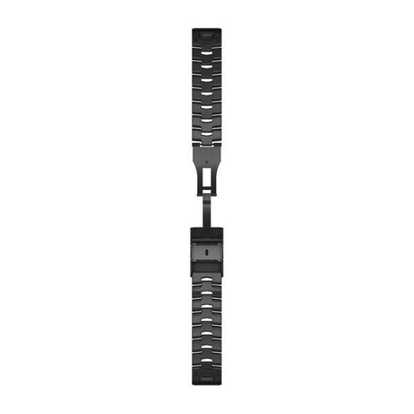 QuickFit® 22 klockarmband, Ventilerad titanlänk, Carbon Grey DLC-beläggning – Garmin
