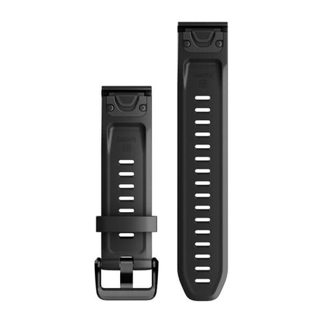 QuickFit® 20 klockarmband, Svart silikon – Garmin