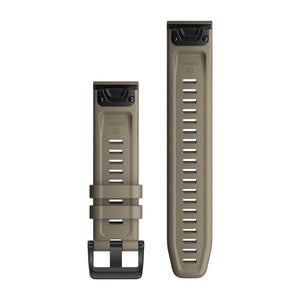 QuickFit® 22 klockarmband, Dark Sandstone silikon – Garmin