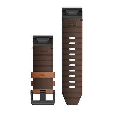 QuickFit® 26 Klockarmband Brunt Läder – Garmin
