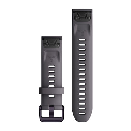 QuickFit® 20 Klockarmband Shale Grey Silikon Amethyst Hardware – Garmin