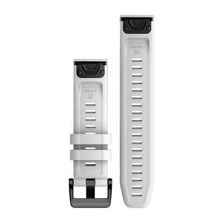 QuickFit® 22 Klockarmband Carrara White Silikon – Garmin