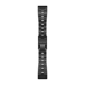 QuickFit® 26 klockarmband, Ventilerad titanlänk, Carbon Grey DLC-beläggning – Garmin