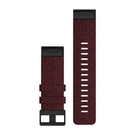 QuickFit® 26 klockarmband Rödmelerad Nylon – Garmin